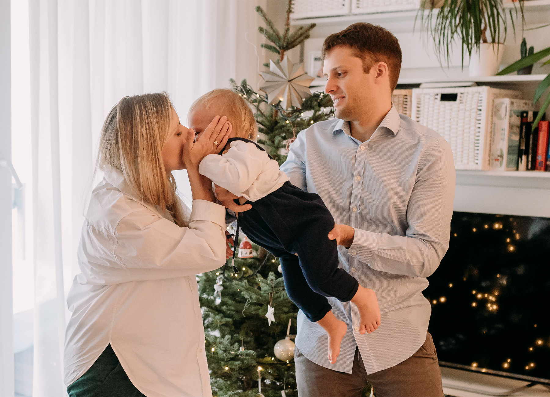 sesja świąteczna w domu