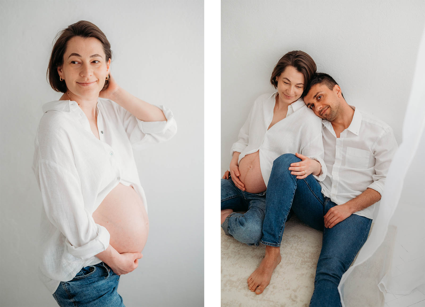 minimalistyczna sesja ciążowa warszawa