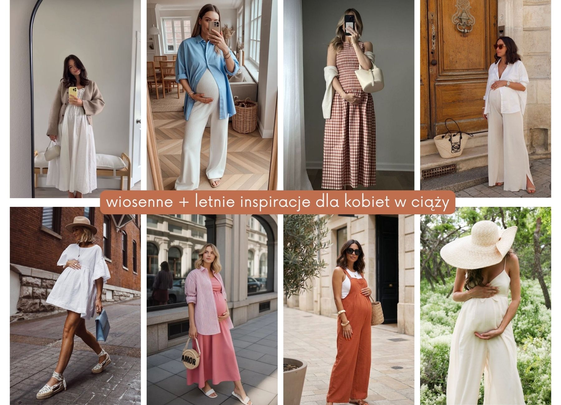 inspiracje co założyć wiosną będąc w ciąży w warszawie